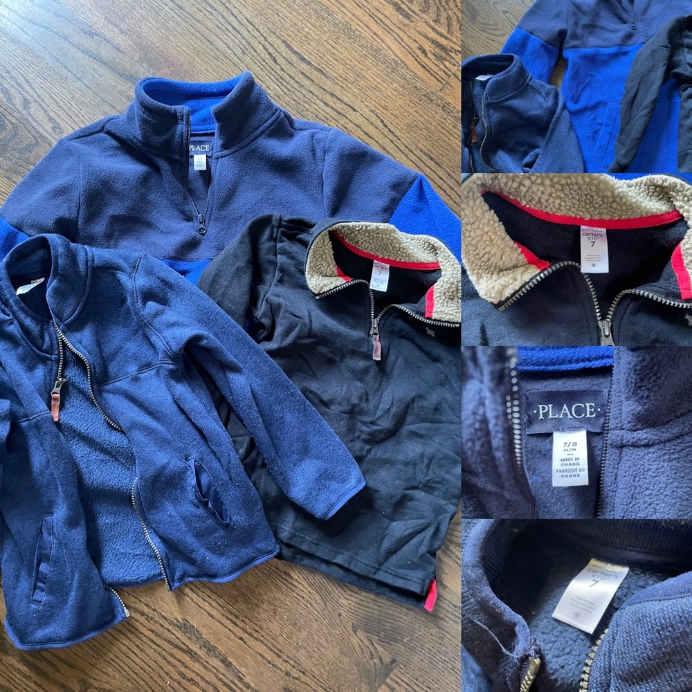 Carters old navy boys 7 sweater bundle
